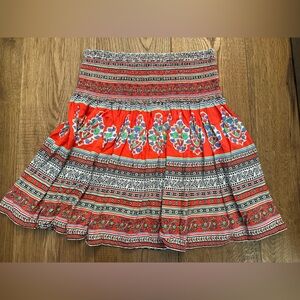 Tory Burch Red Mini Skirt